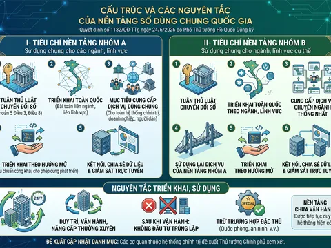 VNelD là nền tảng số dùng chung quốc gia sử dụng chung cho các ngành, lĩnh vực